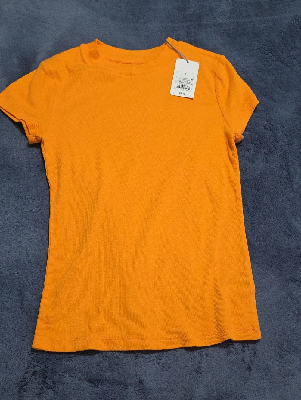 a new day Bright Orange Crewneck Tee